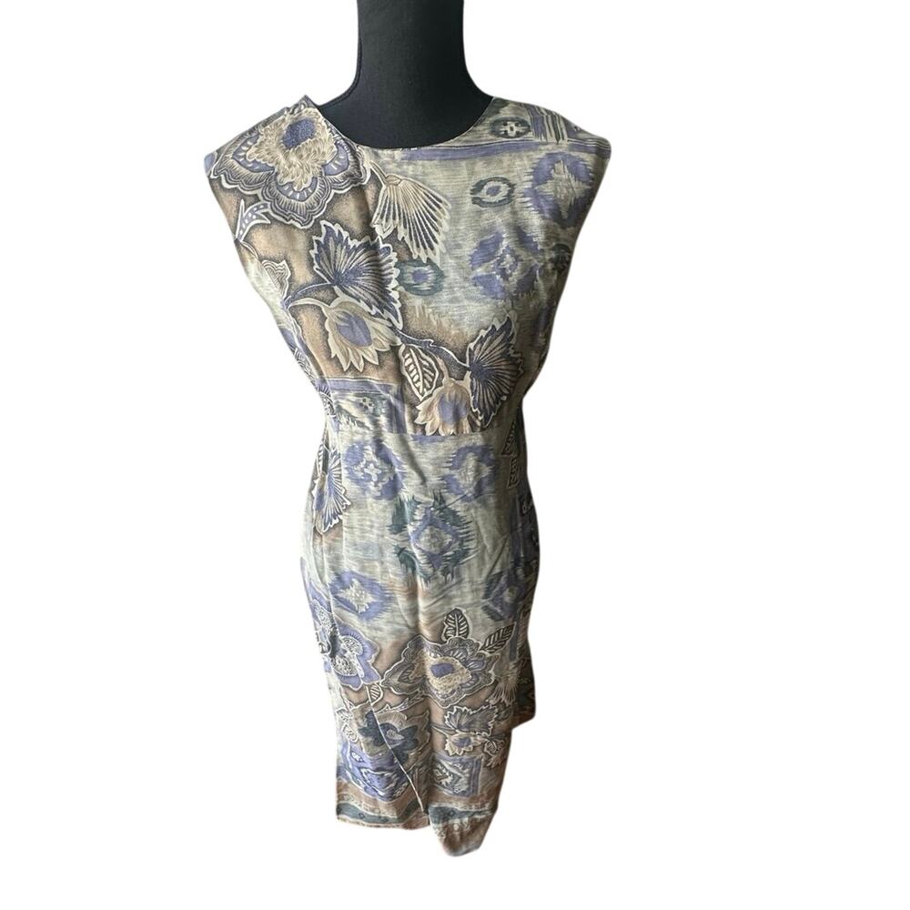 Vintage Norton McNaughton Floral Midi Dress Petite 8P Cottagecore Chic